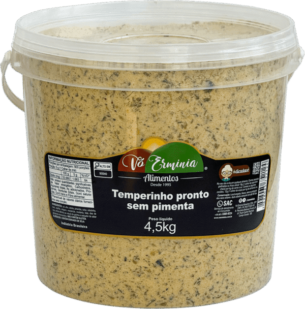 TEMPERINHO PRONTO SEM PIMENTA   4,5KG