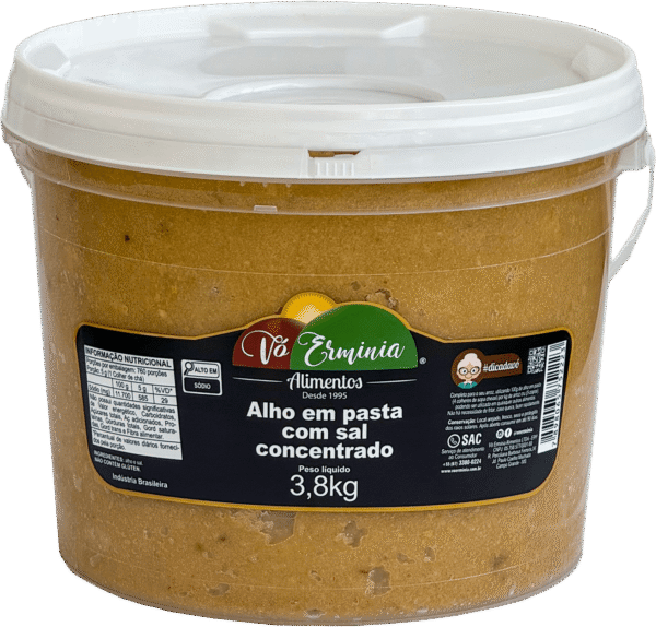 ALHO EM PASTA COM SAL CONCENTRADO 3,8KG