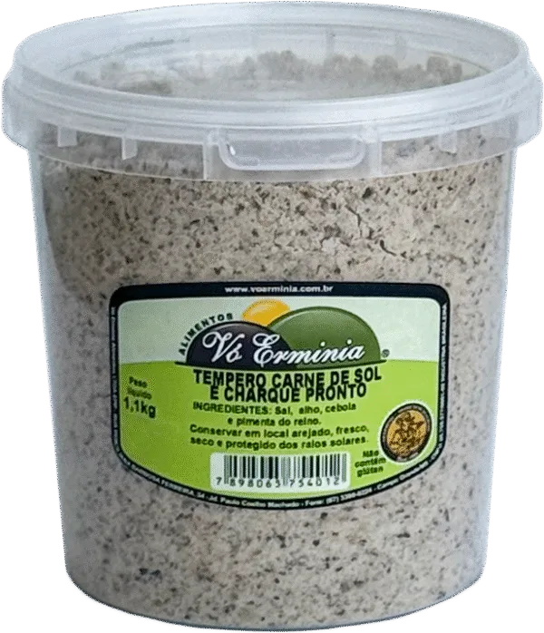 TEMPERO CARNE DE SOL E CHARQUE   1,1KG